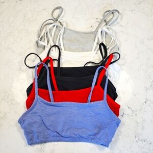 Fruit of the Loom Strappy Sports Bra Red Black White Grey Blue Intimates Sz 34